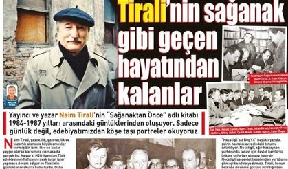 Naim Tirali’nin Günlükleri Kitaplaştı: “Sağanaktan Önce” Okurla Buluştu