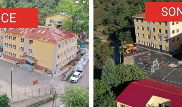 Dereli’de Okul Bahçeleri Yenileniyor: TEFAL’den Eğitime Destek