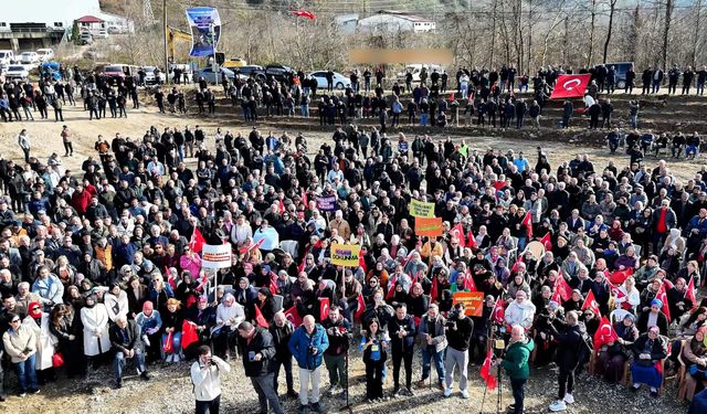 Espiye Gelevera Deresi Kıyısındaki Çöp Tesisi Projesi Protesto Edildi