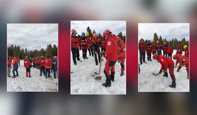 Giresun Belediyesi den Çığ Tatbikatına Destek