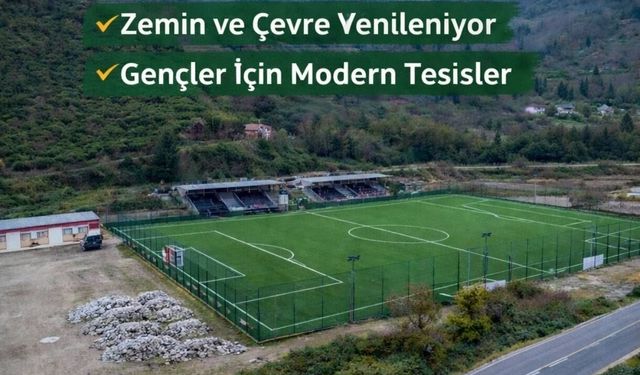 Yağlıdere İlçe Stadyumu Yenileniyor, Spor Tesisleri Güçlendiriliyor