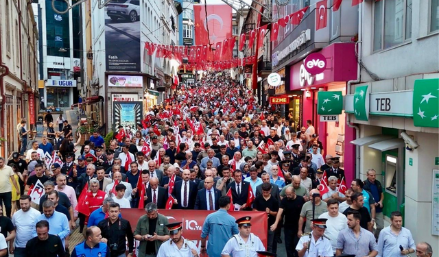 15 Temmuz Demokrasi ve Millî Birlik Yürüyüşü Yapıldı