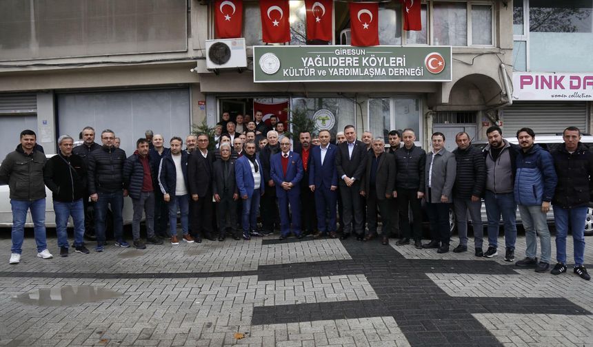 Yağlıdereliler Derneği Başkanı Özer Kahveci Güven Tazeledi