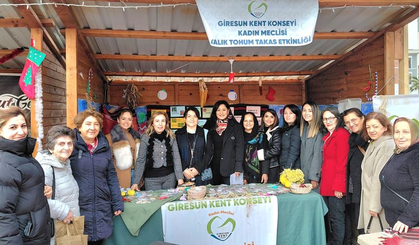 Giresun Kent Konseyi Kadın Meclisi Atalık Tohumu Takas Etkenliği Yaptılar