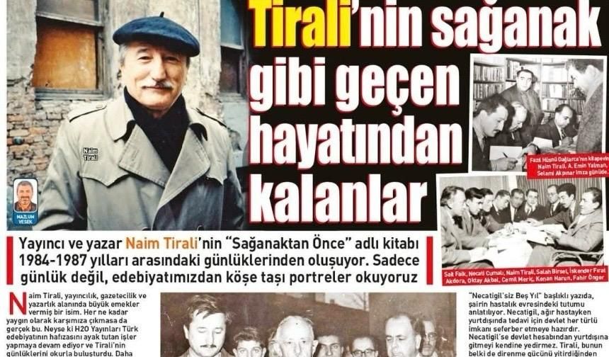 Naim Tirali’nin Günlükleri Kitaplaştı: “Sağanaktan Önce” Okurla Buluştu
