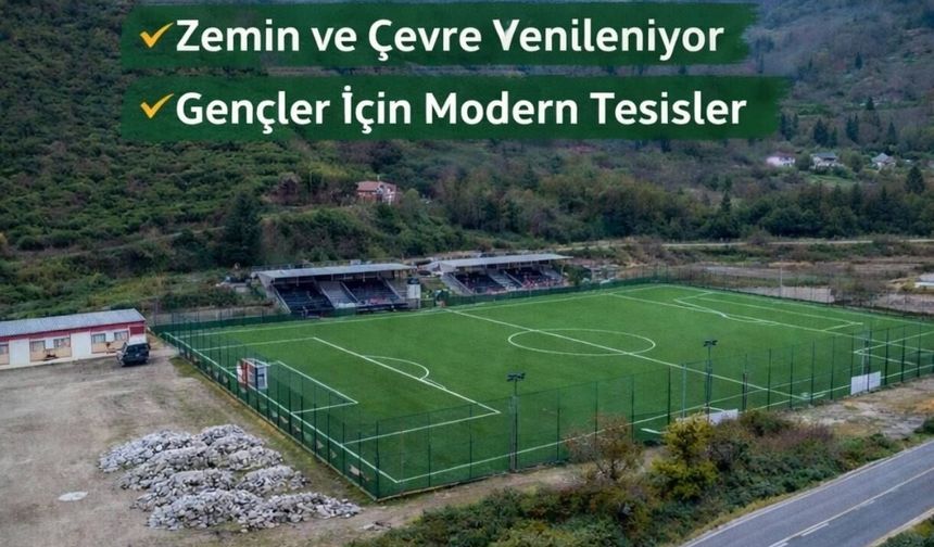 Yağlıdere İlçe Stadyumu Yenileniyor, Spor Tesisleri Güçlendiriliyor