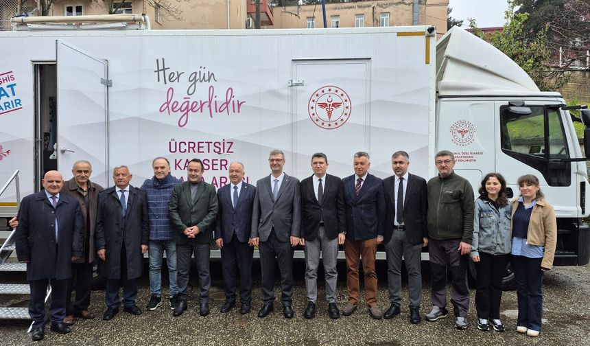 Giresun’a Gezici Kanser Tarama Aracı Kazandırıldı