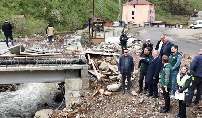 Melikli Araç Köprüsü Tamamlanma Aşamasında