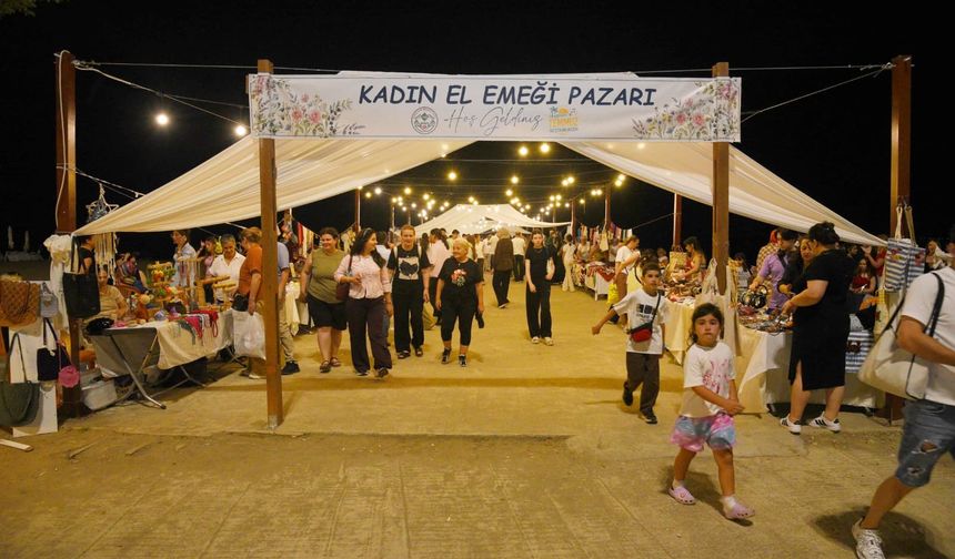 Kadın Eli El Emeği Pazarı Giresun’un Yaz Akşamlarını Renklendiriyor