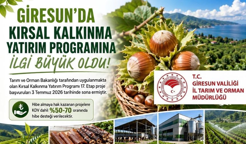 Giresun’da Kırsal Kalkınma Yatırım Programı’na Yoğun İlgi