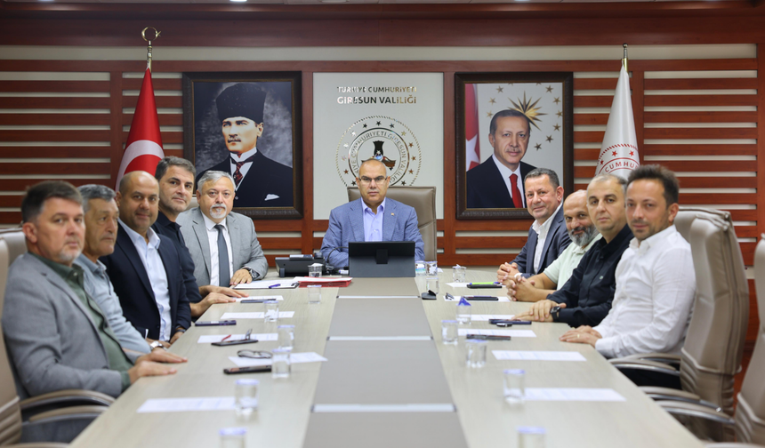 Vali Mustafa Koç Başkanlığında Giresun 3. OSB Müteşebbis Heyeti Toplandı