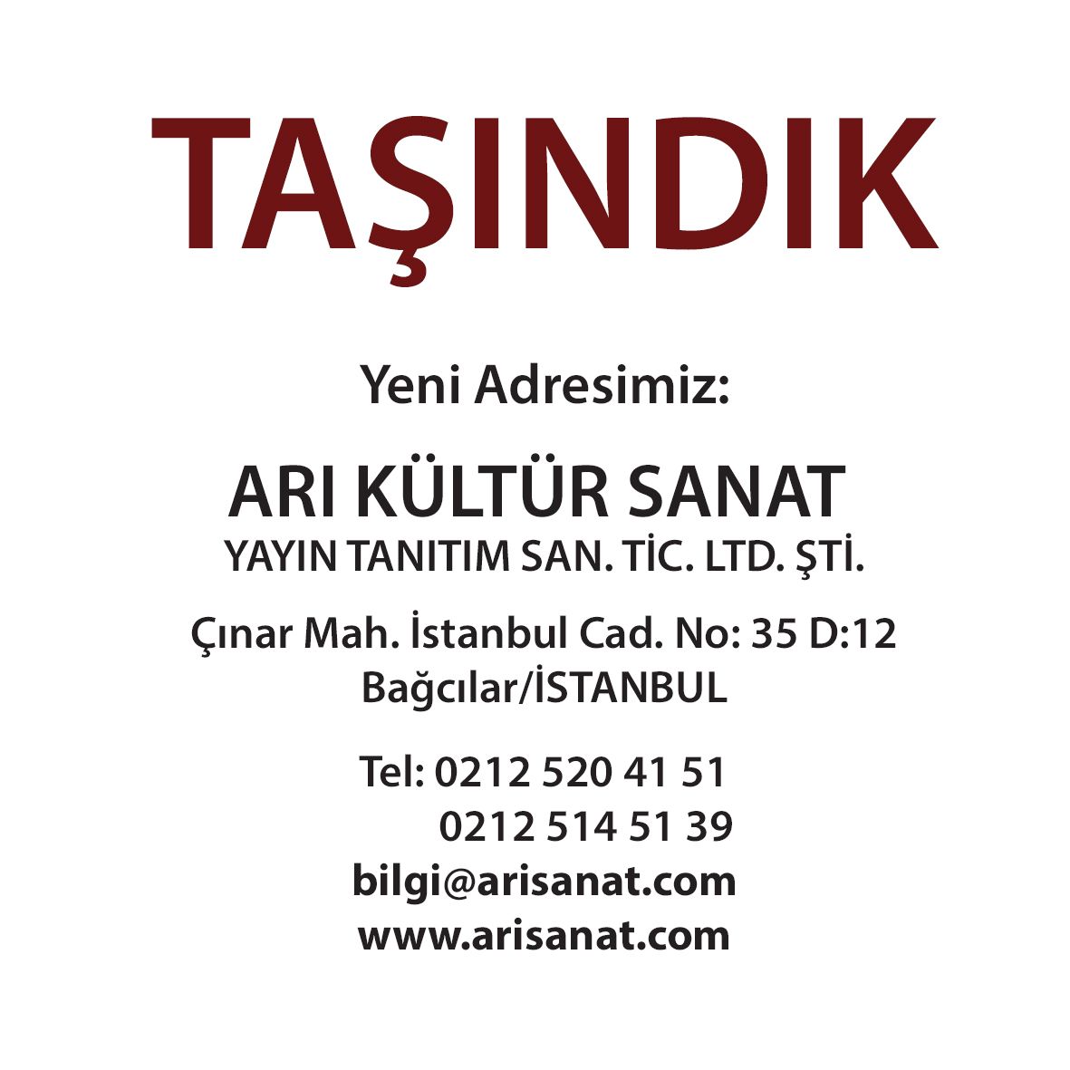 Arı Sanat Yayınevi Bağcılar