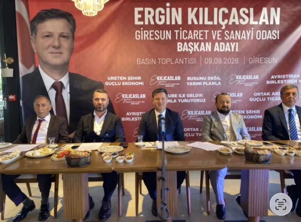 Ergin Kılıçaslan Giresun Ticaret ve Sanayi Odası Başkanlığına Adaylığını Açıkladı